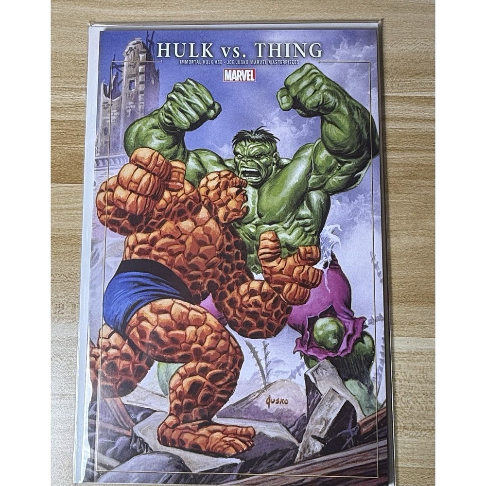 IMMORTAL HULK #50 / JOE JUSKO MARVEL MASTERPIECES VARIANT VS THING